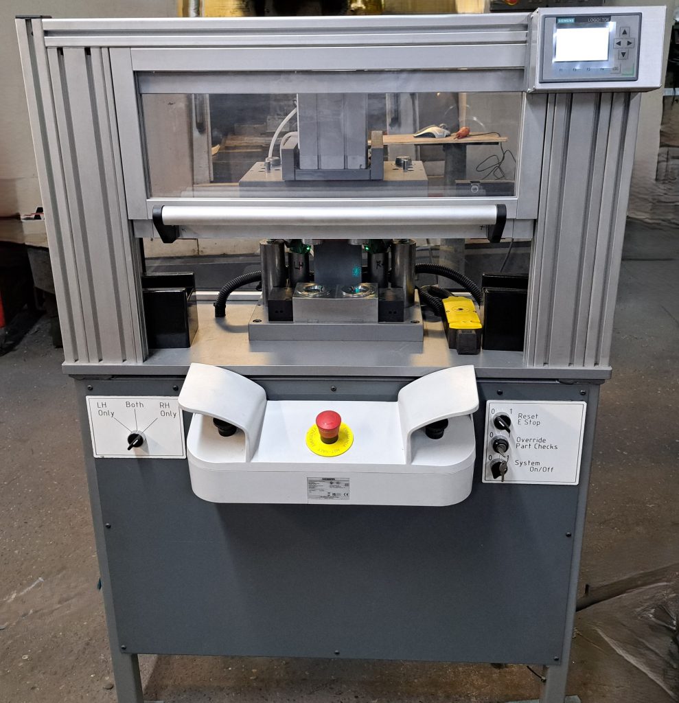 Small Assembly Rig  with laser position sensors for checking part assembly